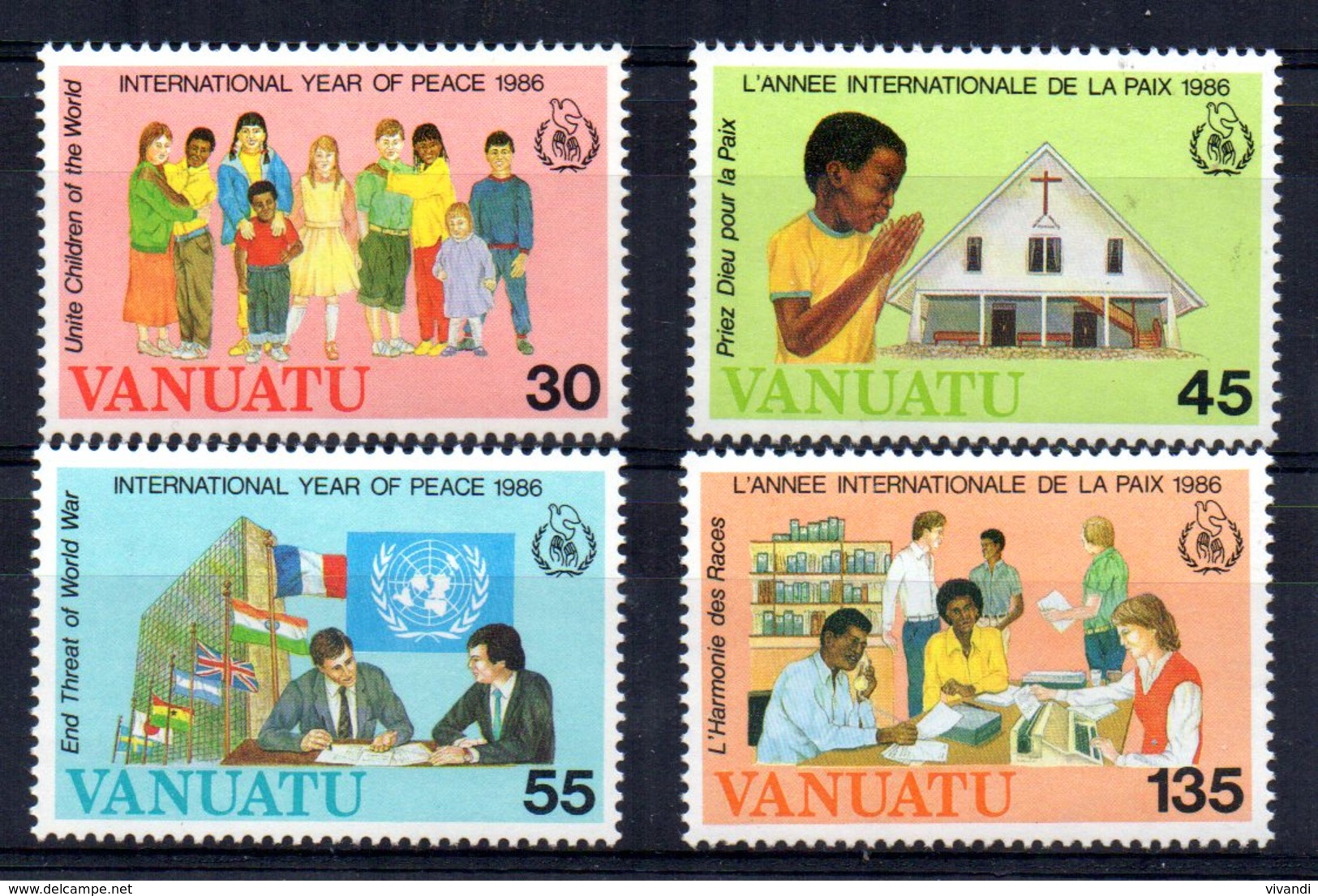 Vanuatu - 1986 - Christmas/International Peace Year - MNH - Vanuatu (1980-...)