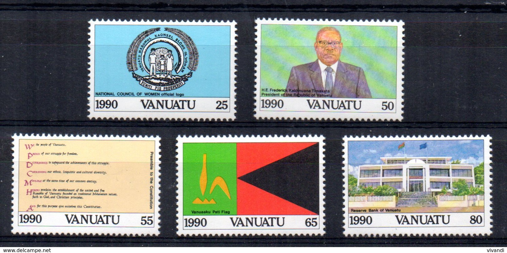 Vanuatu - 1990 - 10th Anniversary Of Independence - MNH - Vanuatu (1980-...)