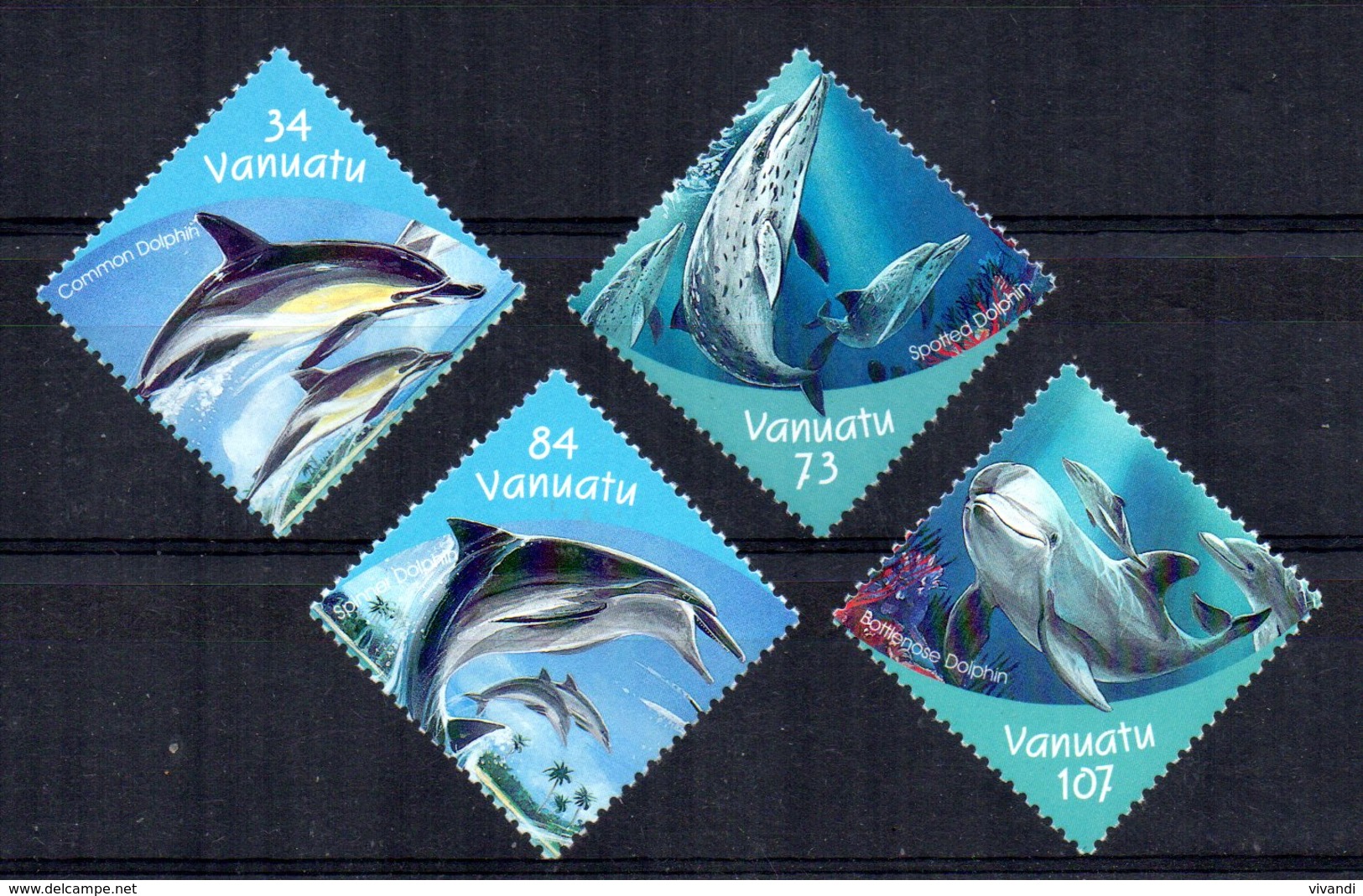 Vanuatu - 2000 - Dolphins - MNH - Vanuatu (1980-...)