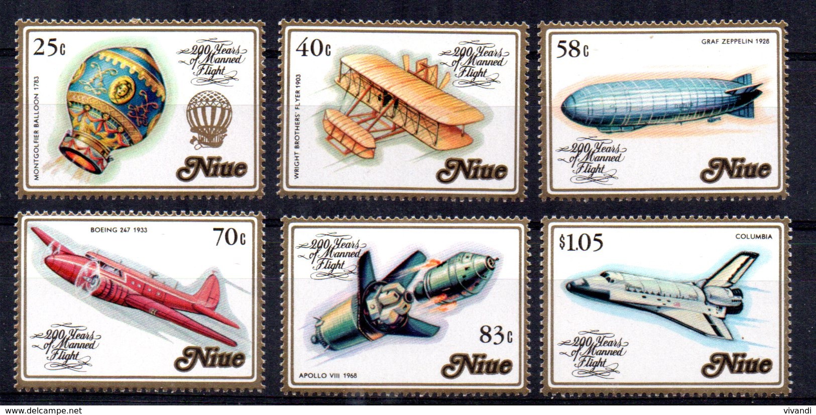 Niue - 1983 - Manned Flight Bicentenary - MNH - Niue