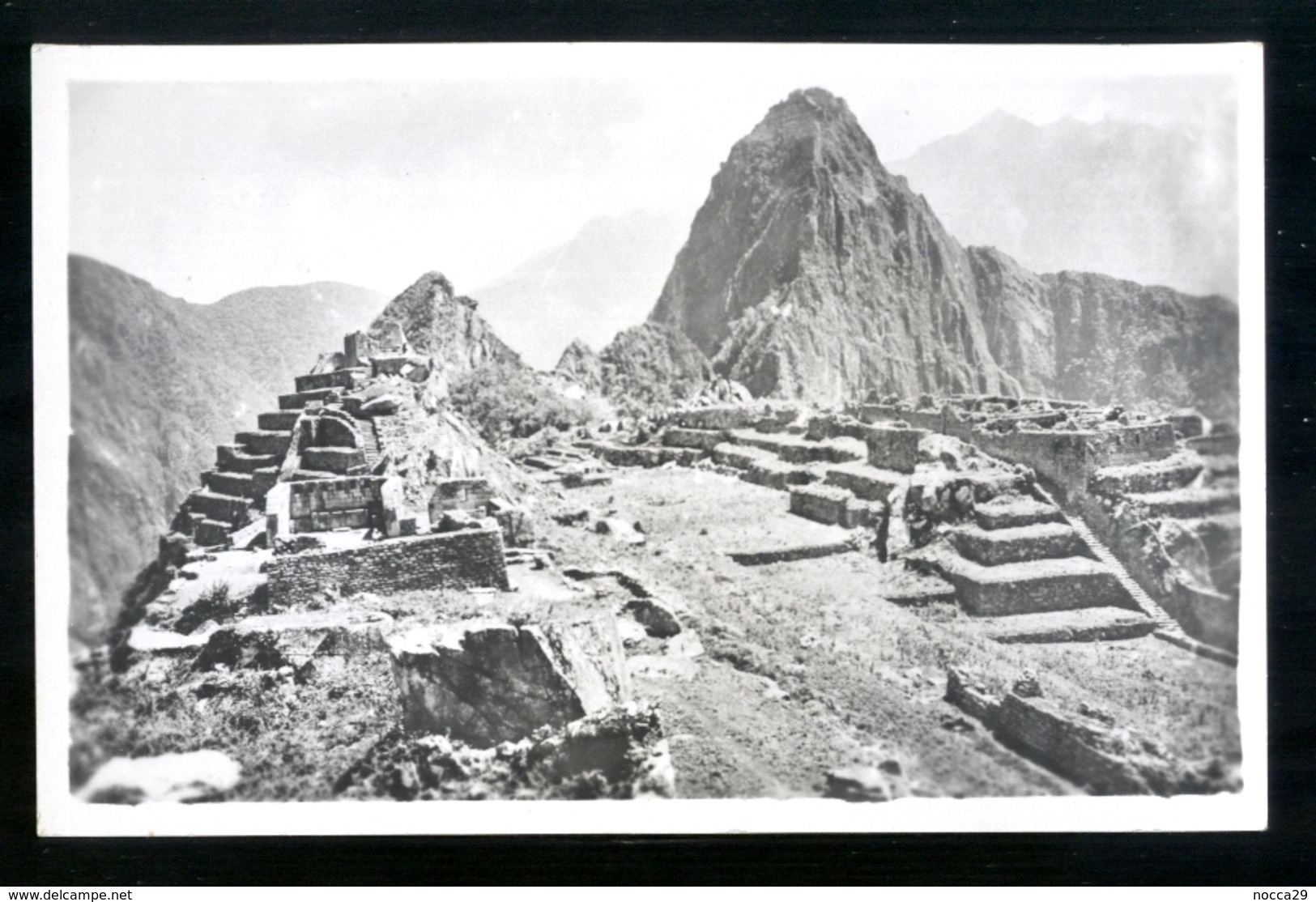 PERU - ANNI 40-50  - MACHU PICHU - CARTOLINA FOTOGRAFICA FORMATO PICCOLO - Perù