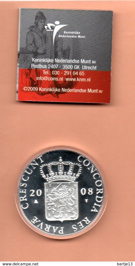 NEDERLAND DUKAAT NOORD BRABANT 2008 ZILVER PROOF - 1980-2001 : Beatrix