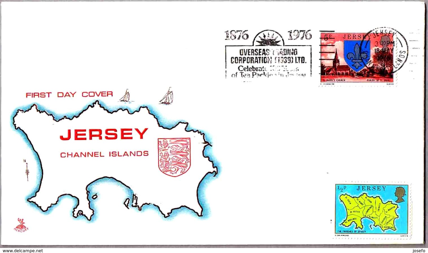 100 YEARS TEA PACKING IN JERSEY 1976 - 100 Años Embalaje De Te En Jersey. 1976 - Alimentación