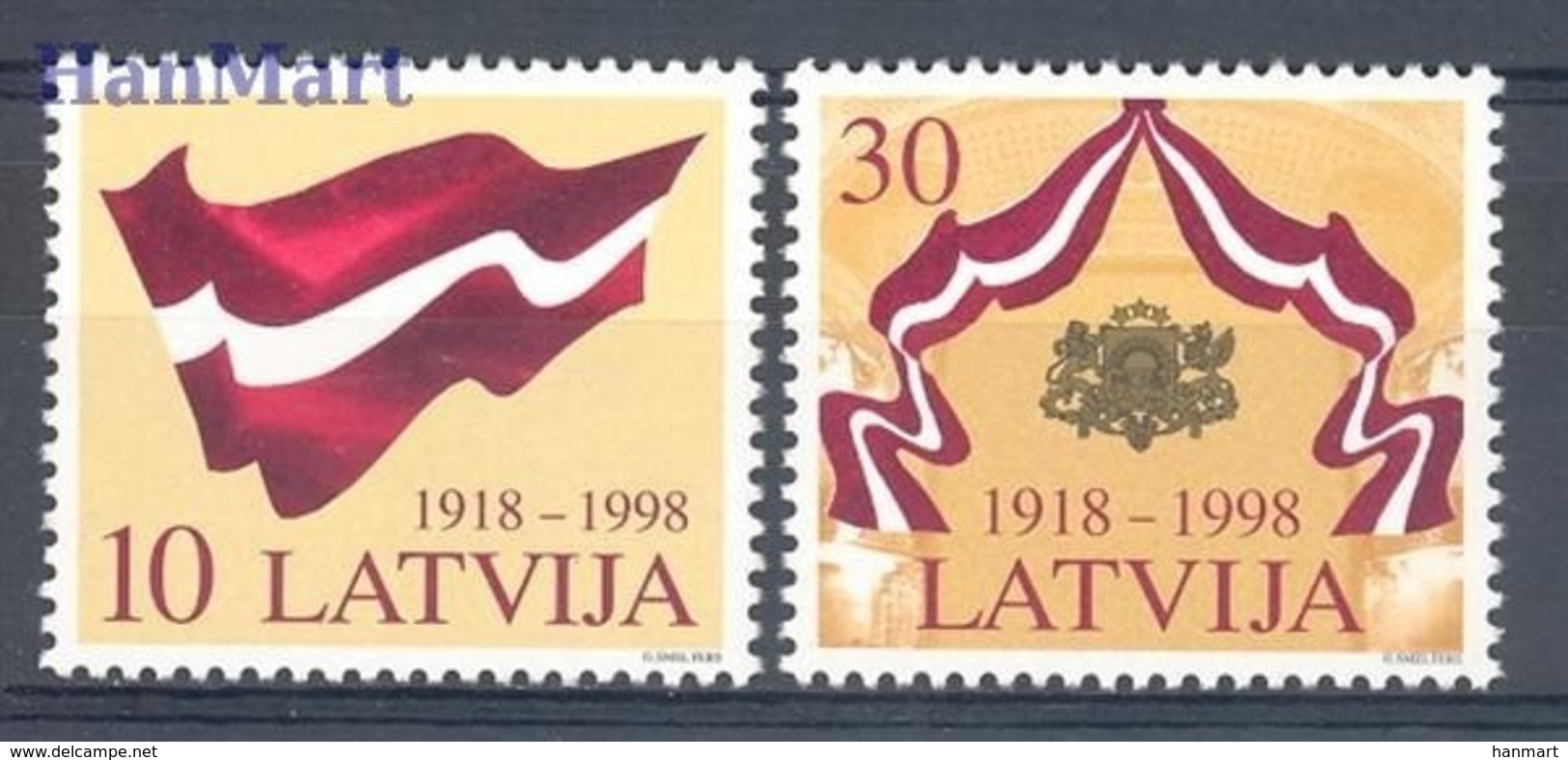 Latvia 1998 Mi 490-491 MNH ( ZE3 LTV490-491 ) - Timbres