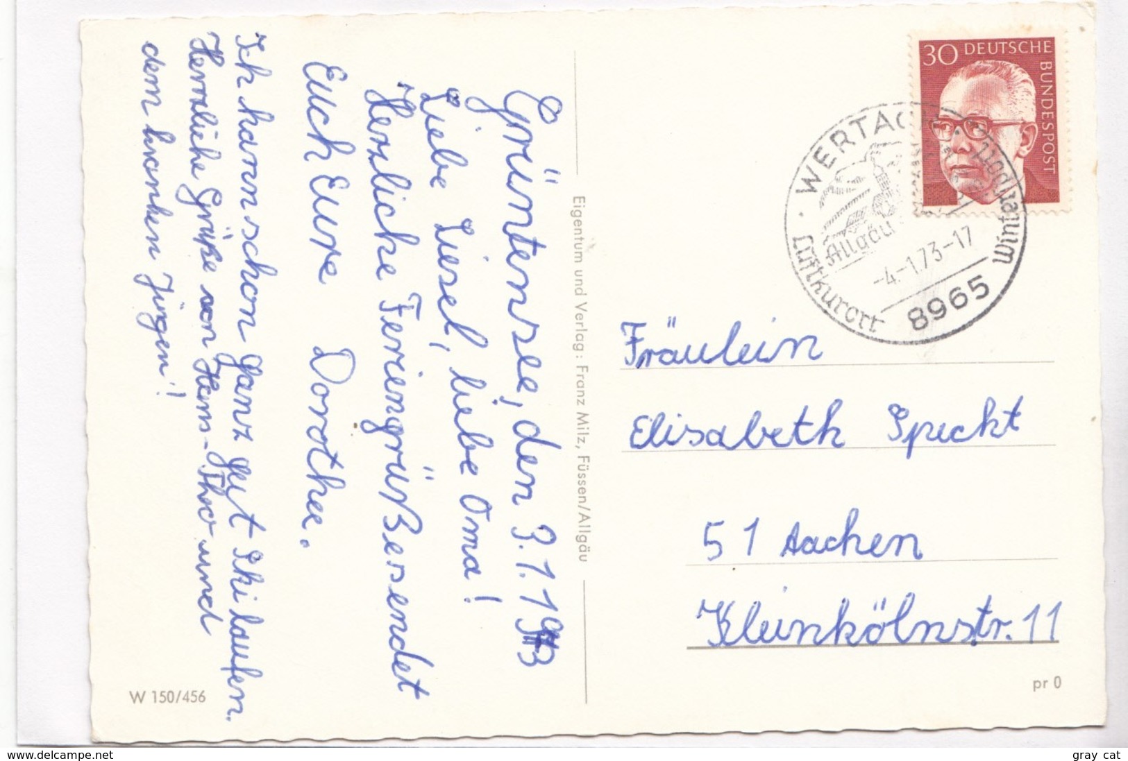 Ski, Germany,1973 Used Postcard [22334] - Other & Unclassified