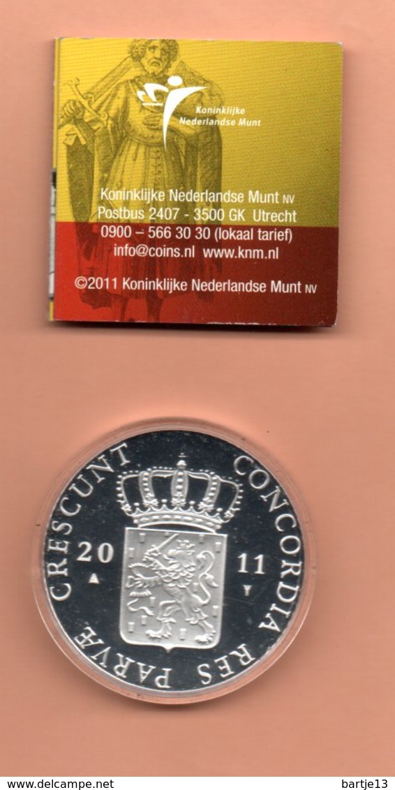 NEDERLAND DUKAAT NOORD HOLLAND 2011 ZILVER PROOF SMALL MINTAGE - 1980-2001 : Beatrix