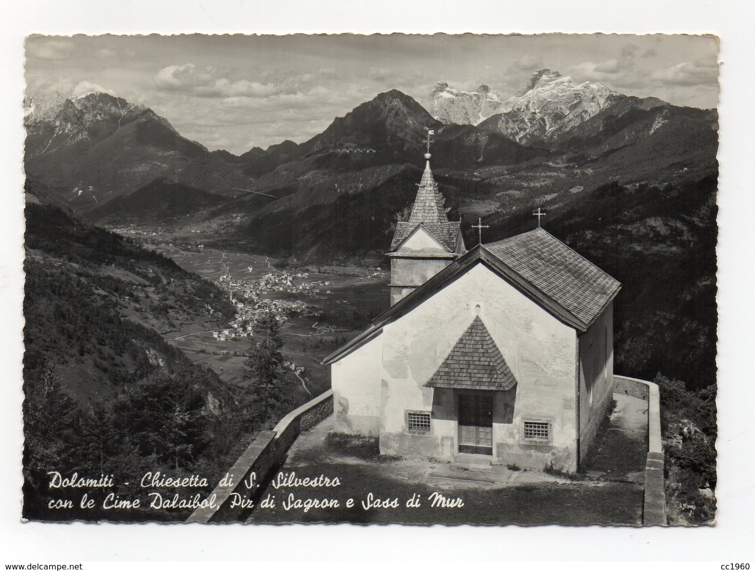 Imer (Trento) - Chiesetta Di S. Sivestro Con Le Cime Dalaibol, Piz Di Sagron E Sass Di Mur - Viaggiata - (FDC13041) - Trento