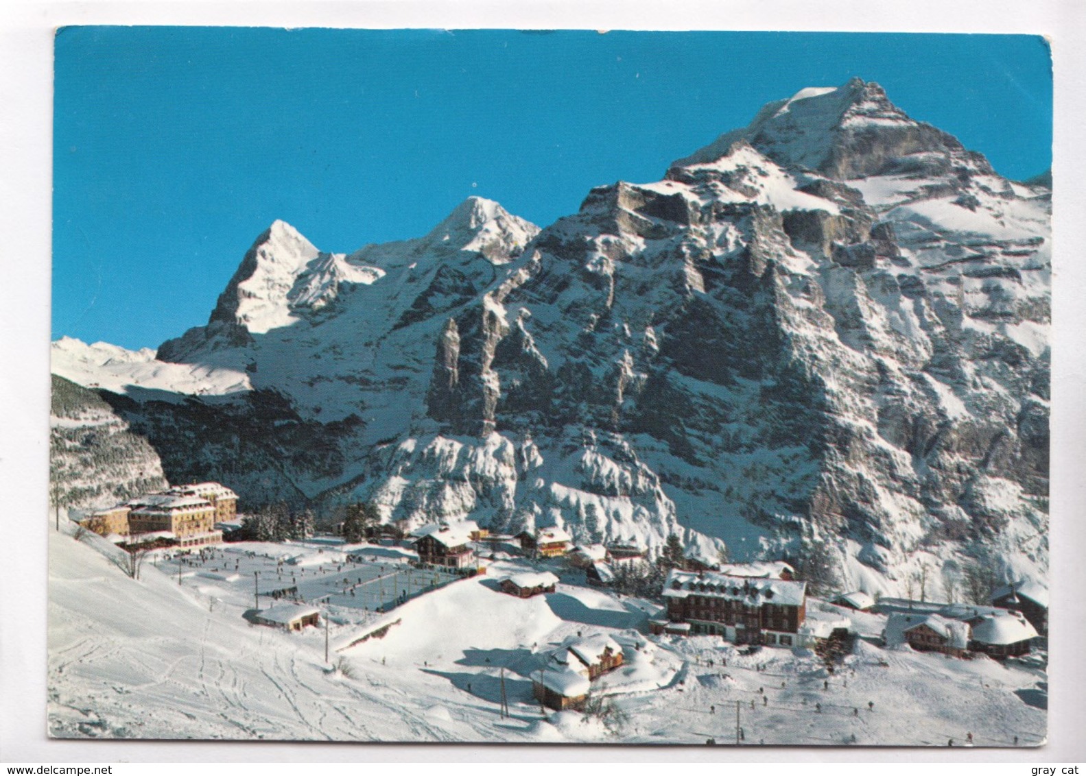 Switzerland, Murren 1650 M, Eiger - Monch - Jungfaru, Used Postcard [22337] - Mürren