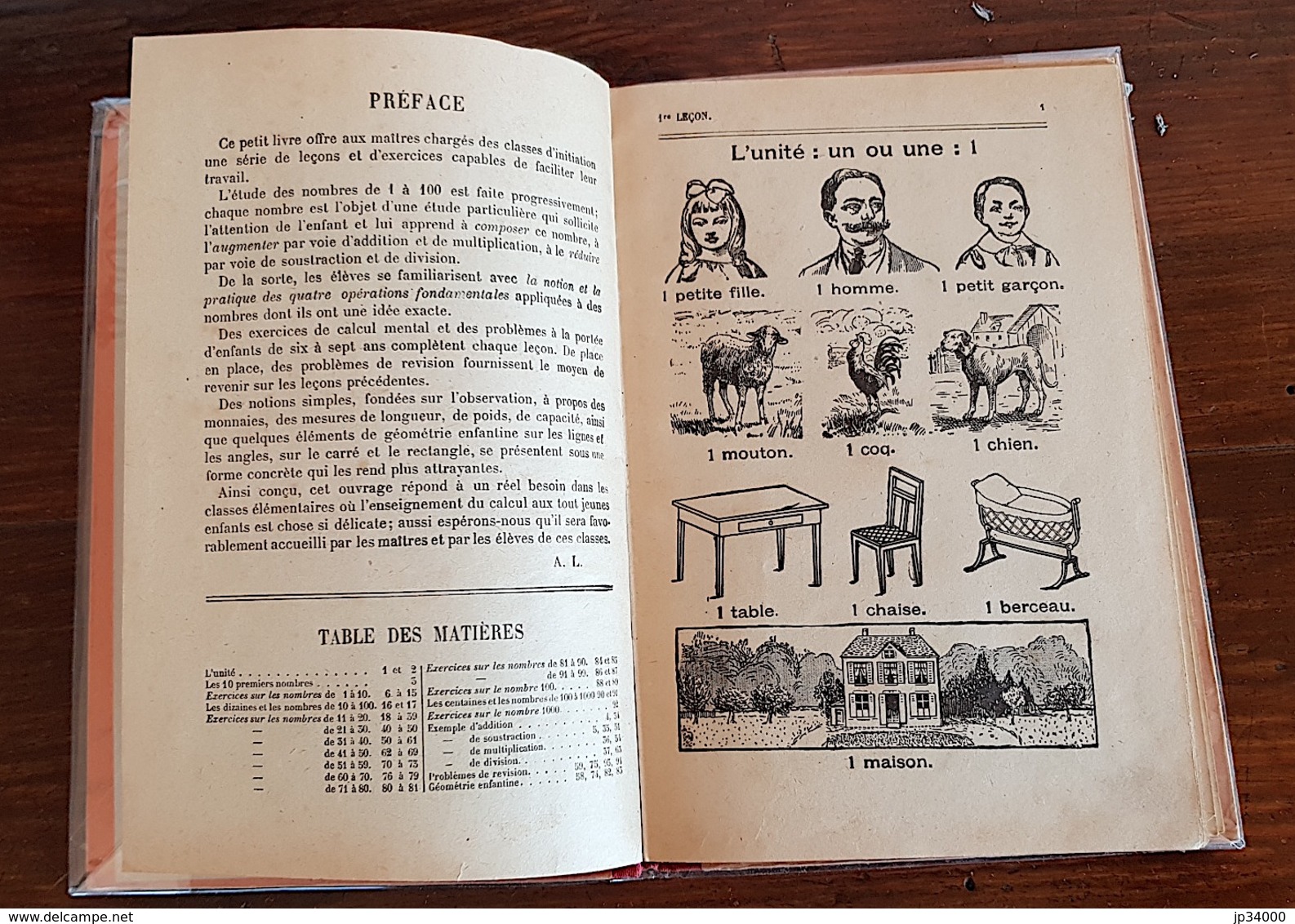 A. Lemoine - De 1 à 100 - Premier Livre D'Arithmétique - Librairie Hachette - (1931) Bel Etat - 6-12 Years Old