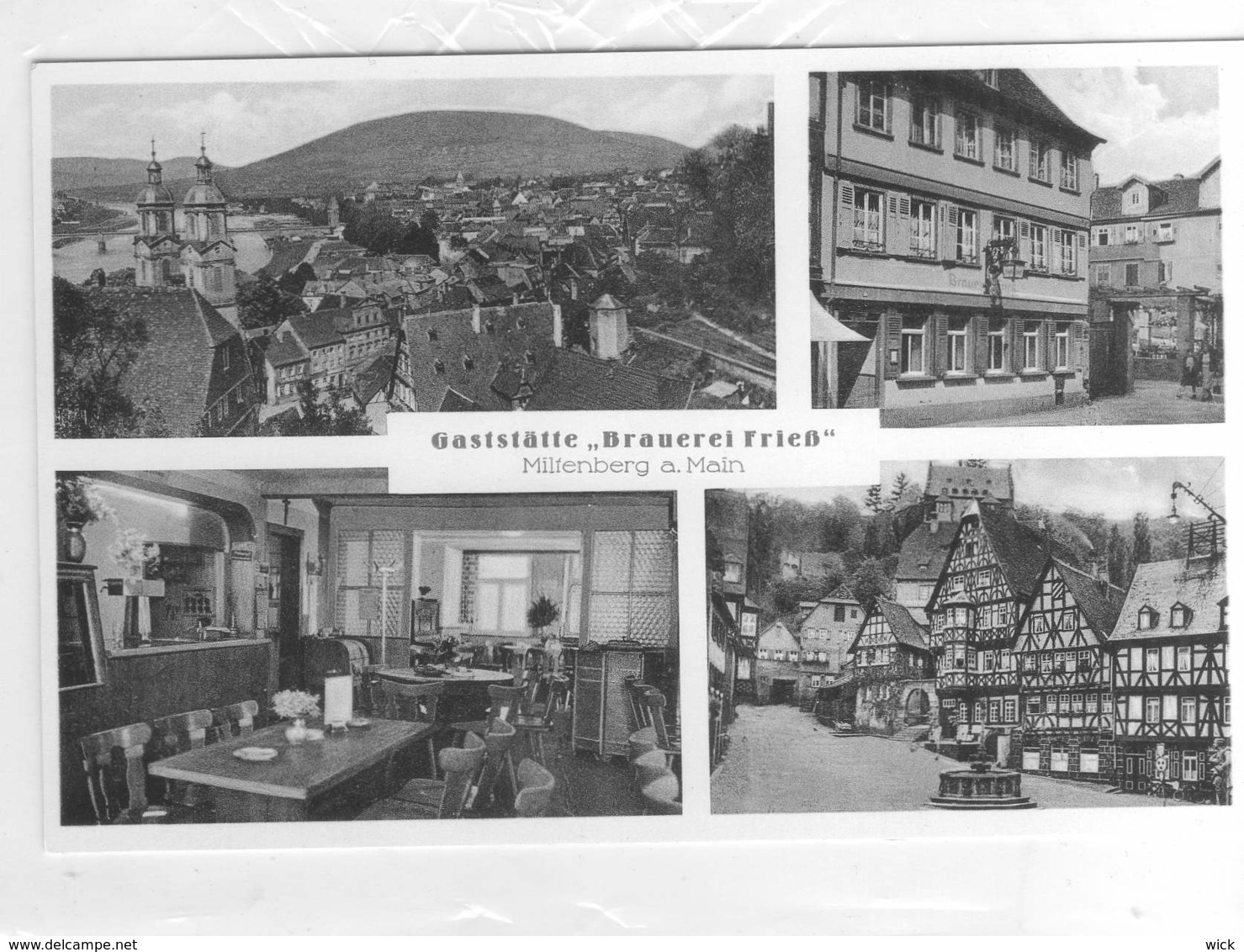 AK Miltenberg Am Main Bei Unterfranken, Bürgstadt, Amorbach - Gaststätte "Brauerei Frieß"   -selten !!! - Miltenberg A. Main