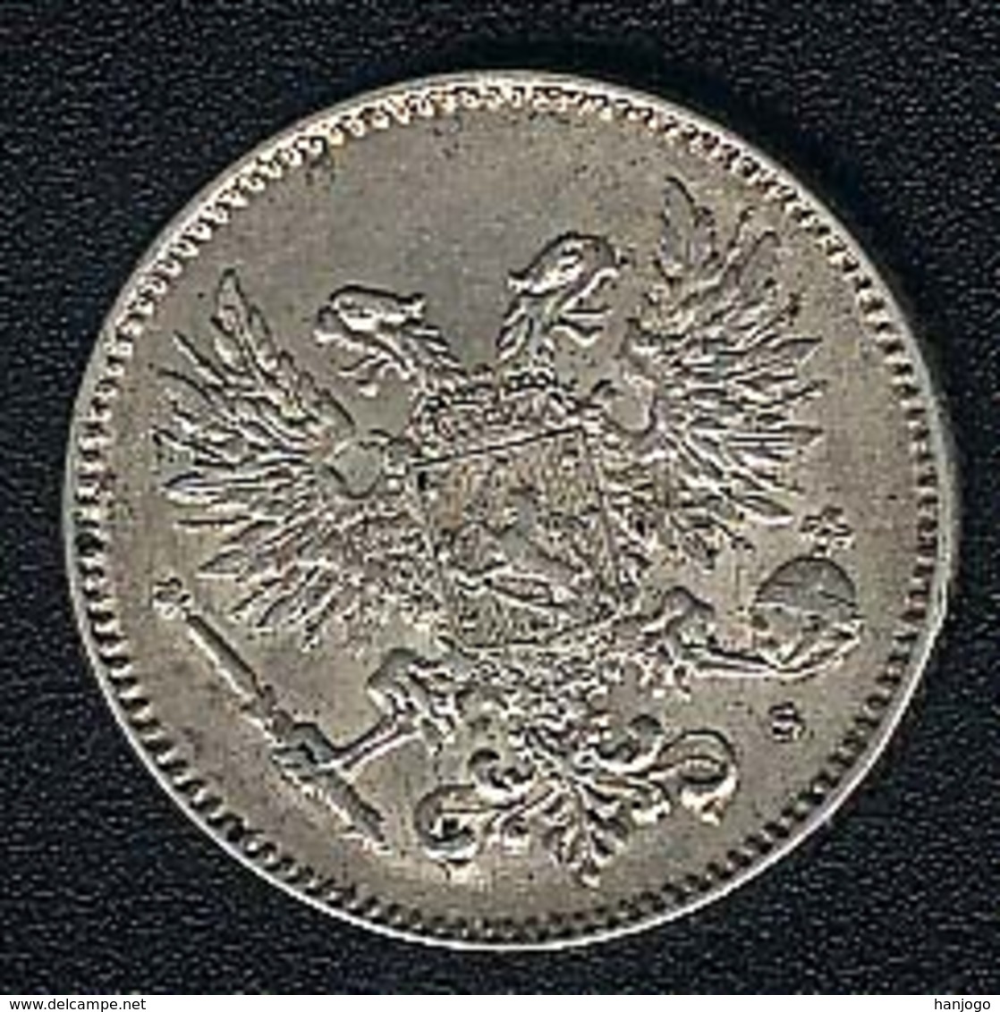 Finnland, 50 Penniä 1917, Silber, AUNC - Finnland