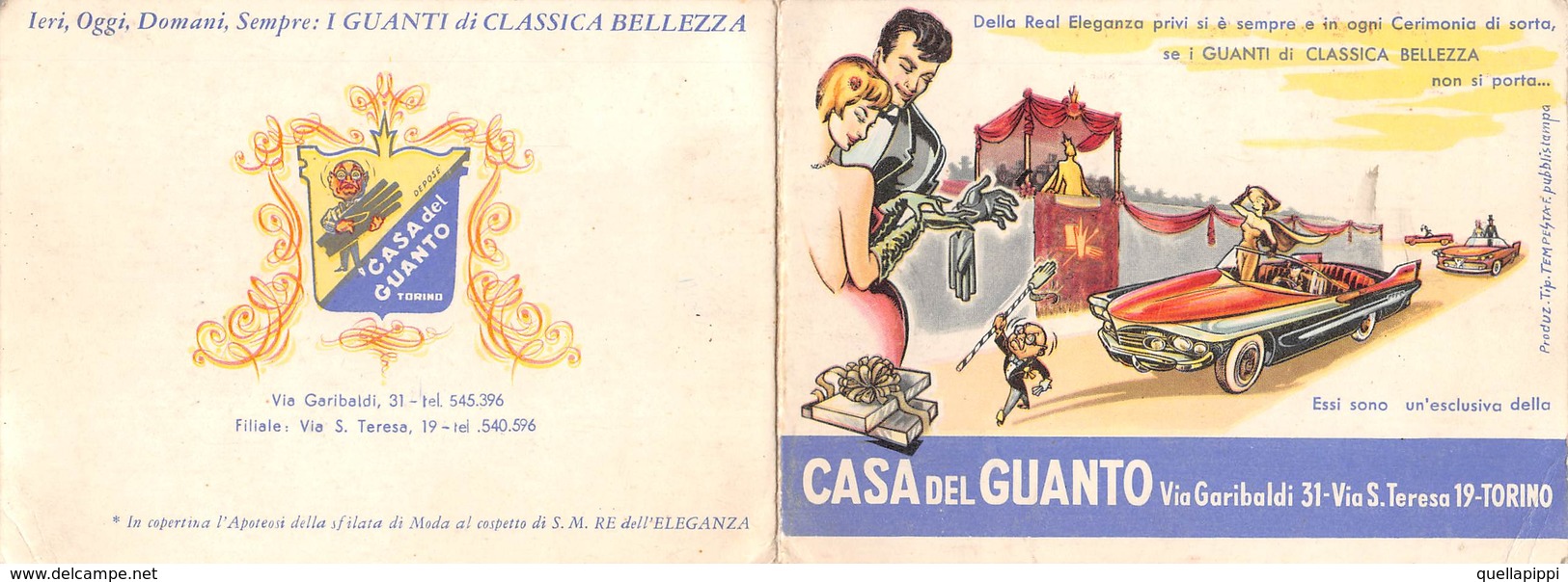 08874 "CALENDARIETTO - TORINO - CASA DEL GUANTO - 1964" ANIMATO - Petit Format : 1961-70