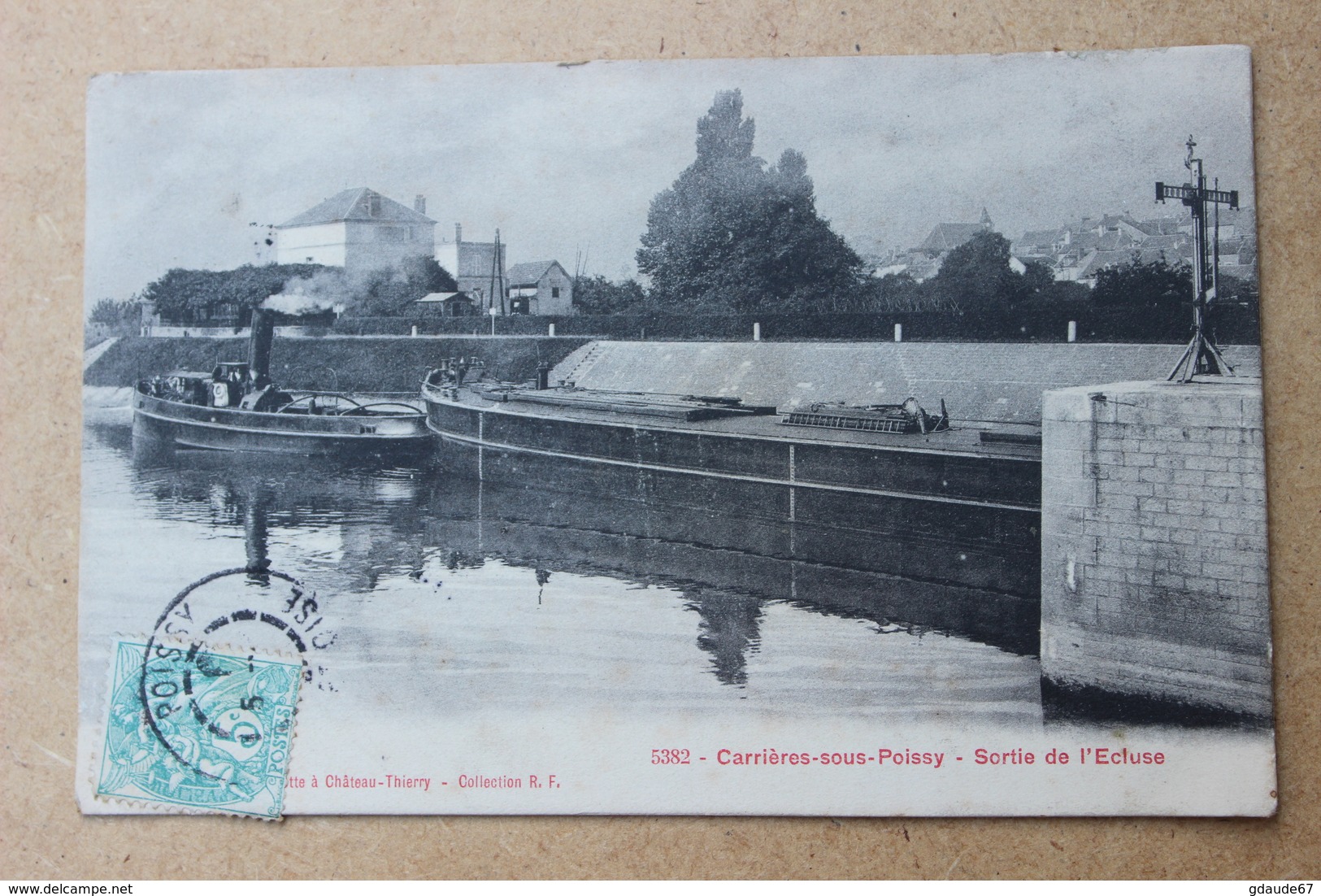 CARRIERES SOUS POISSY (78) - SORTIE DE L'ECLUSE - Carrieres Sous Poissy