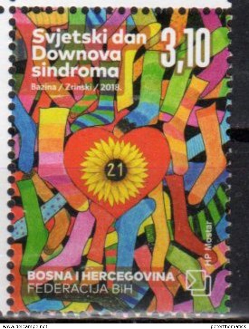 BOSNIA CROAT , 2018, MNH, WORLD DOWN SYNDROME DAY,1v - Other & Unclassified
