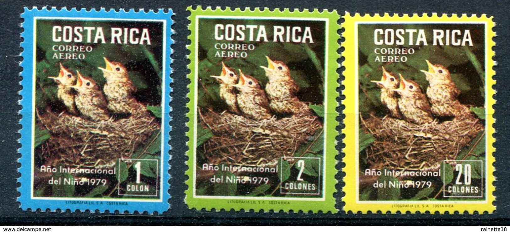 Costa Rica     PA  799/801  **  Oiseaux - Costa Rica