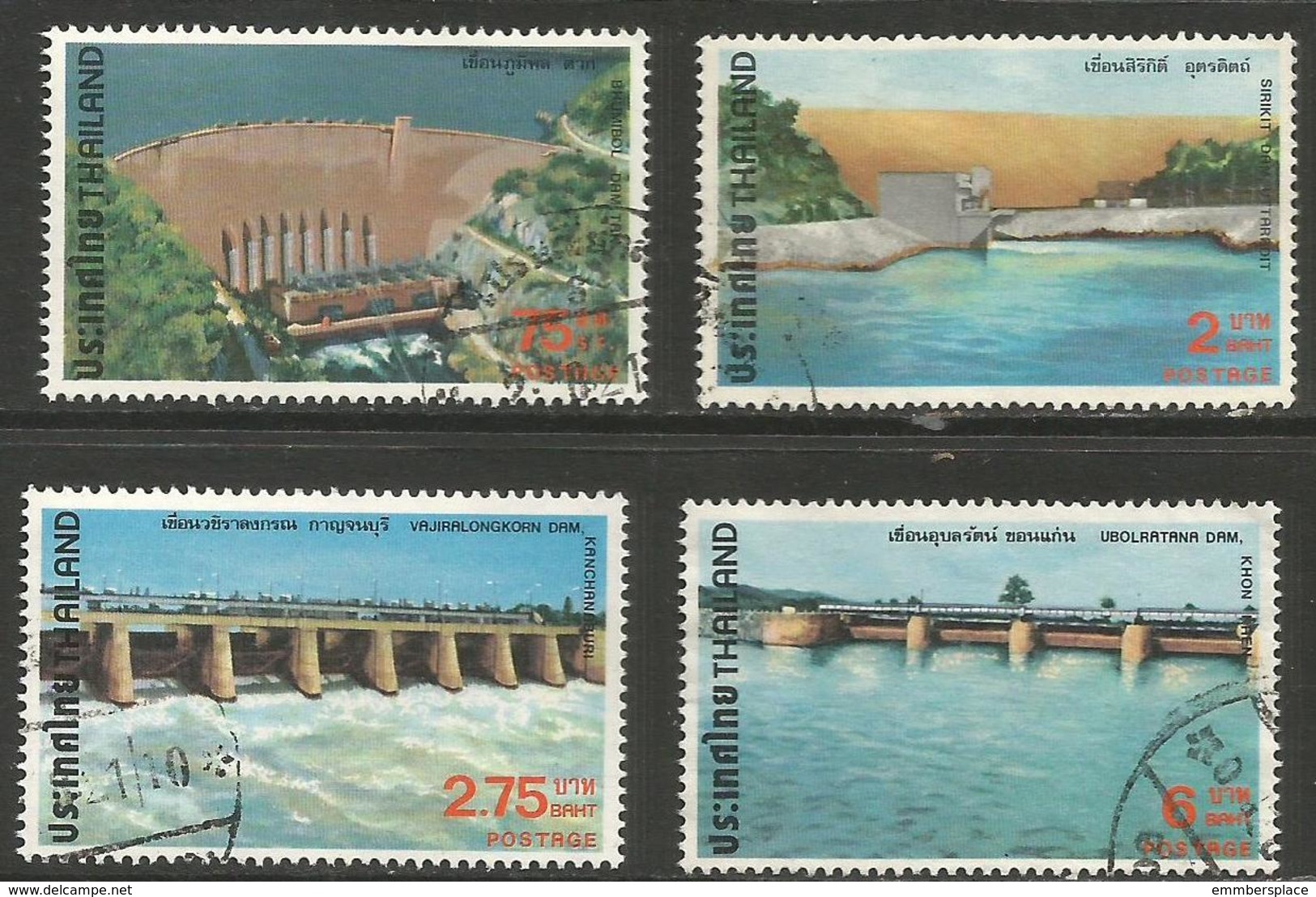 Thailand - 1978 Dams Used    Sc 857-60 - Thailand