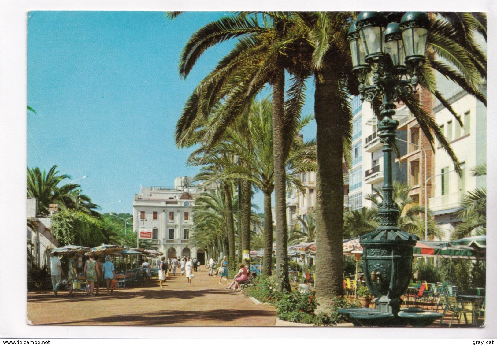 LLORET DE MAR, Fuente De Canaletas, Y Paseo Verdaguer, Used Postcard [22344] - Gerona