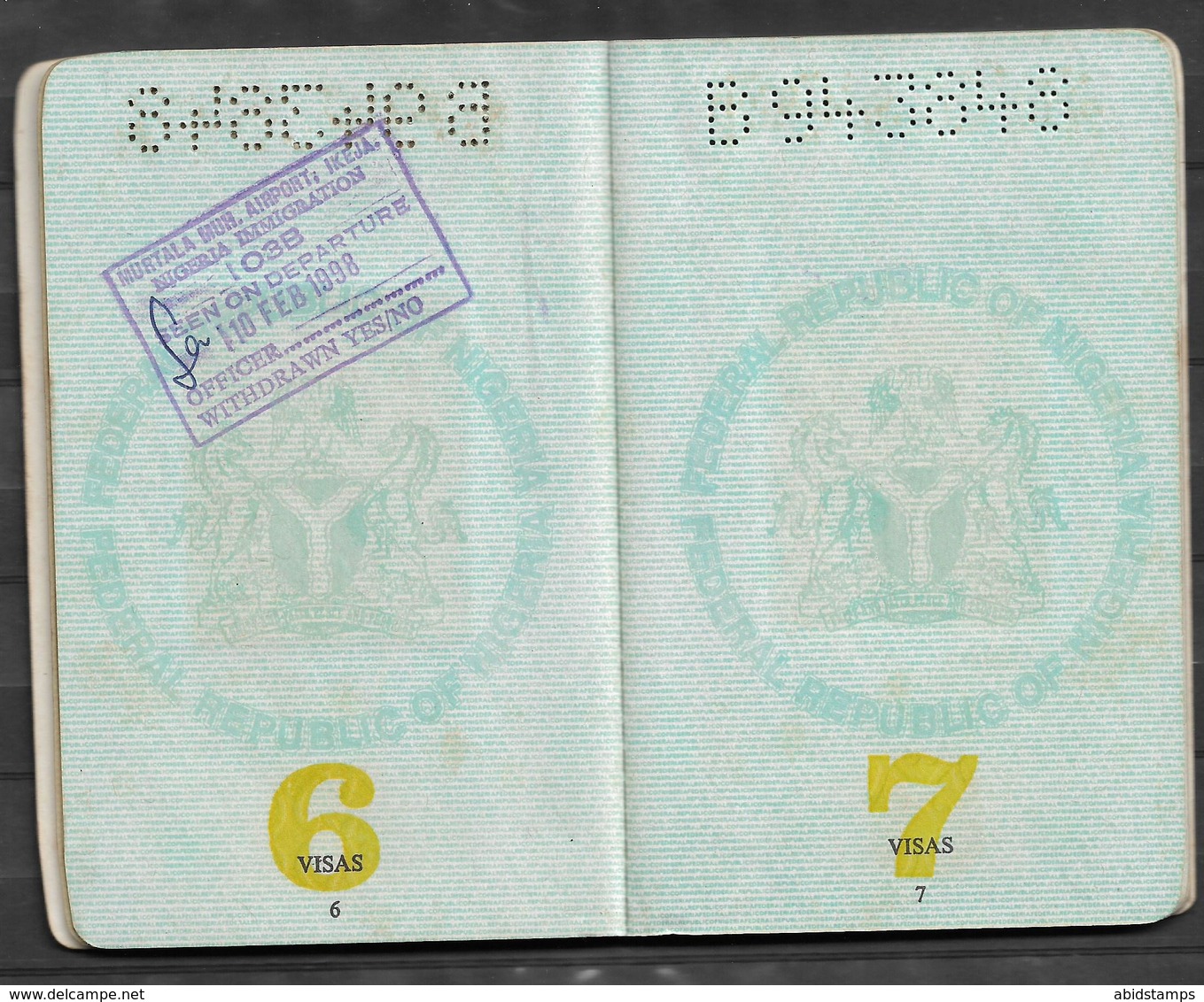 NIGERIA EXPIRED PASSPORT GOOD CONDITION - Nigeria (1961-...)