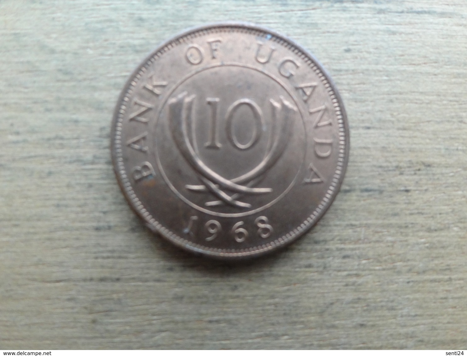 Ouganda  10  Cents  1968  Km 2 - Ouganda