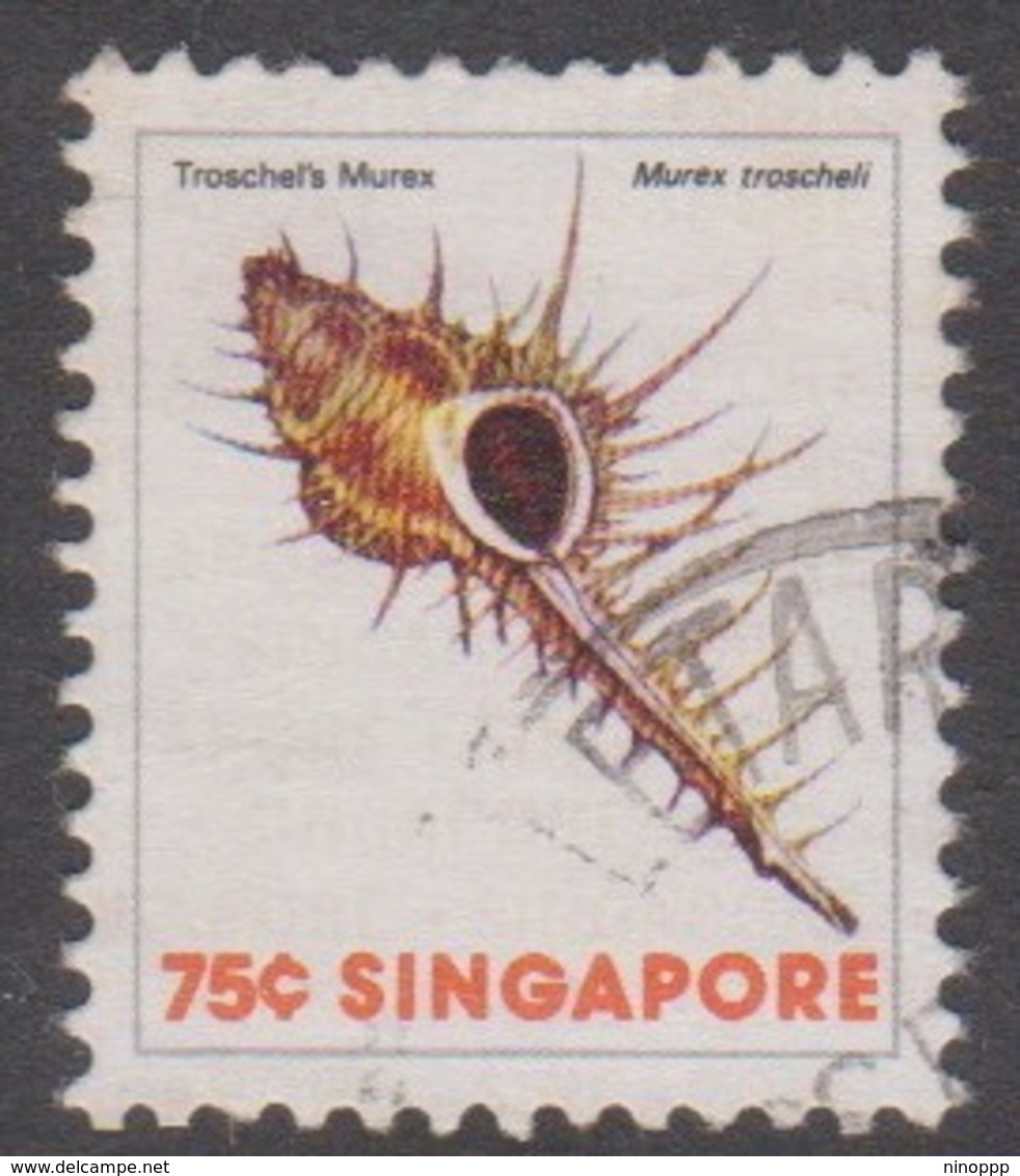 Singapore 301 1977 Sea Shells Definitive,75c, Used - Singapore (1959-...)