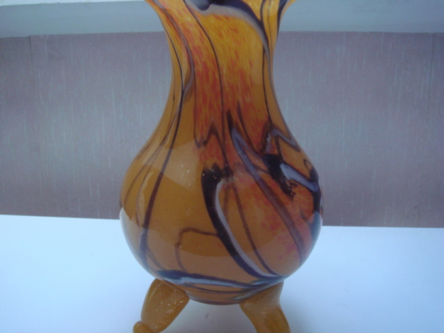 Vase Murano Jaune Souflé Bouche - Verre & Cristal