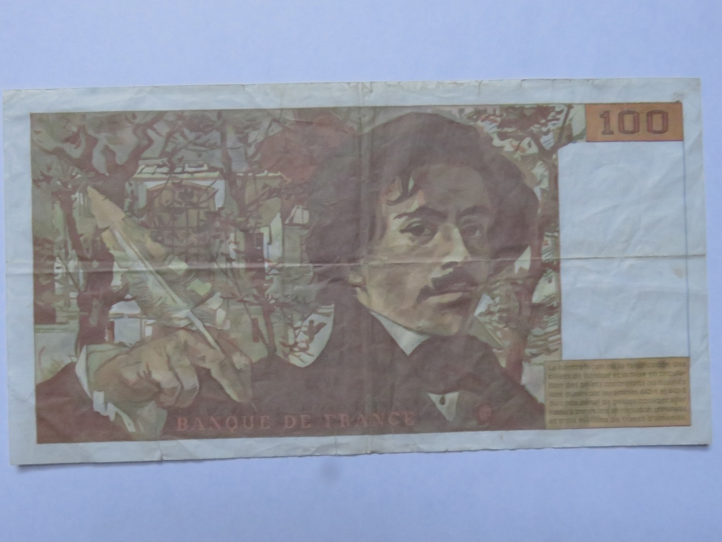 Billet France 100 Francs Delacroix - Années 1995 - MISE A PRIX 1€ ! Bonne Enchères :) - 100 F 1978-1995 ''Delacroix''