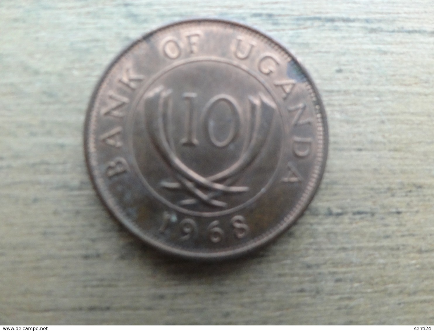 Ouganda  10  Cents  1968  Km 2 - Ouganda