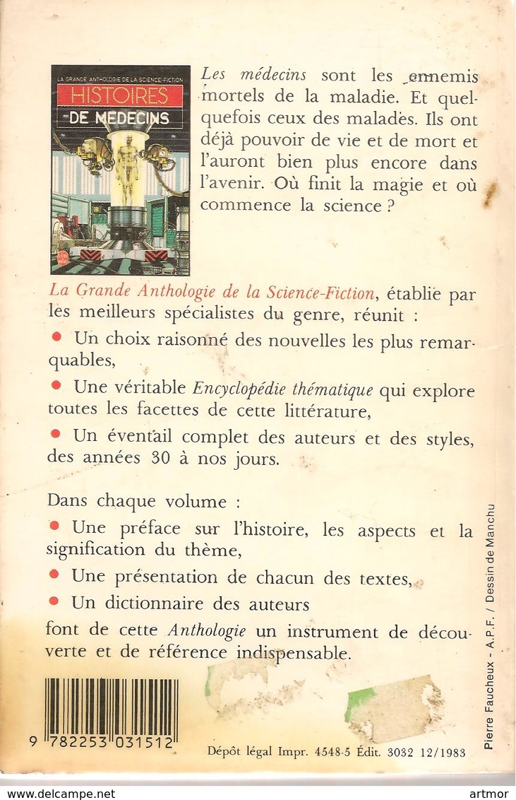 GRANDE ANTHOLOGIE DE LA SF - HISTOIRES DE MEDECINS  - EO 1983 - Livre De Poche