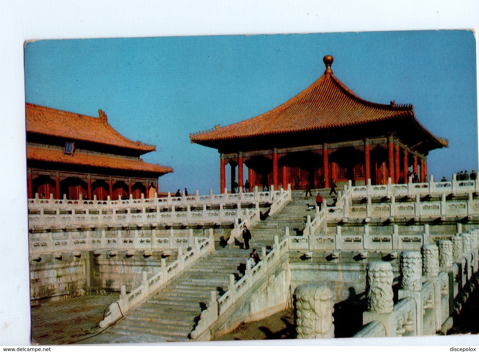 U3881 Nice Stamp With Horse And Timbre PAR AVION On Postcard HALL OF MIDDLE HARMONY IN THE PALACE MUSEUM - Cina