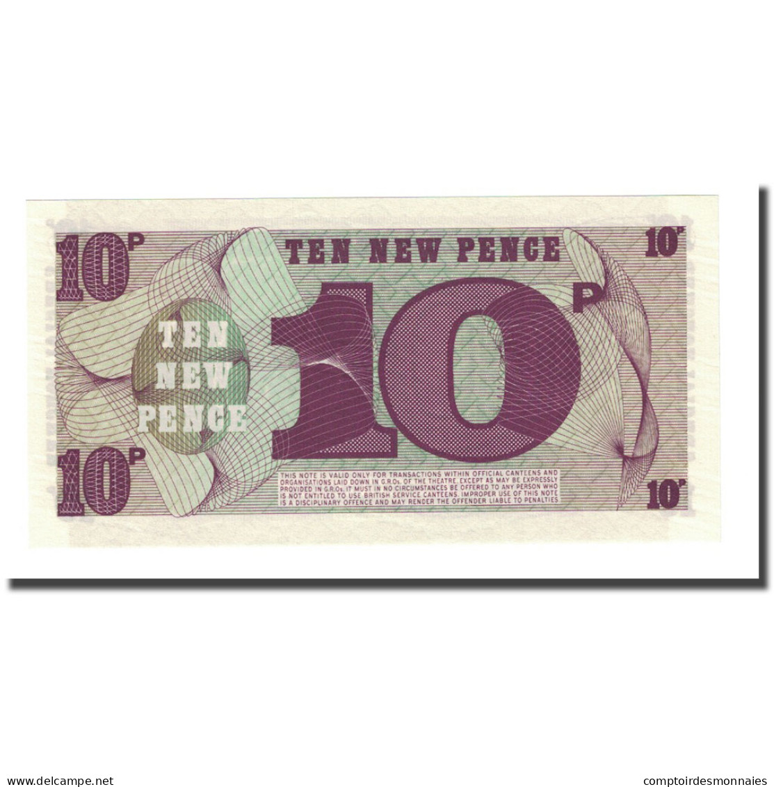 Billet, Grande-Bretagne, 10 New Pence, Undated (1972), KM:M48, NEUF - Forze Armate Britanniche & Docuementi Speciali