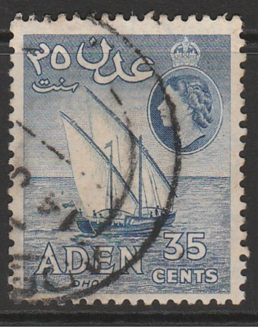 Aden 1953 -1959 New Daily Stamps 35 C Ultramarine SW 53 O Used - Aden (1854-1963)