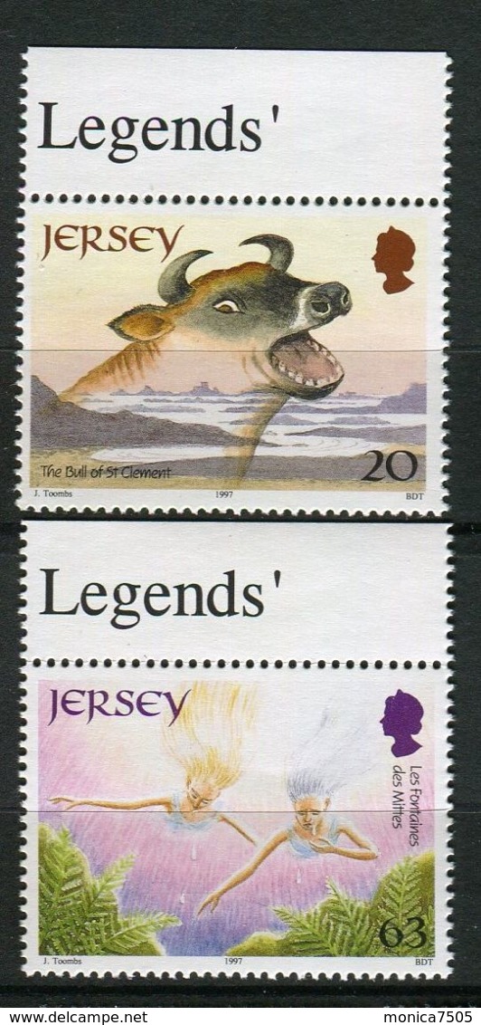 GRANDE-BRETAGNE- ILE  DE  JERSEY : Y&T N°  779/780  TIMBRES  NEUFS  SANS  TRACE  DE  CHARNIERE . - Jersey