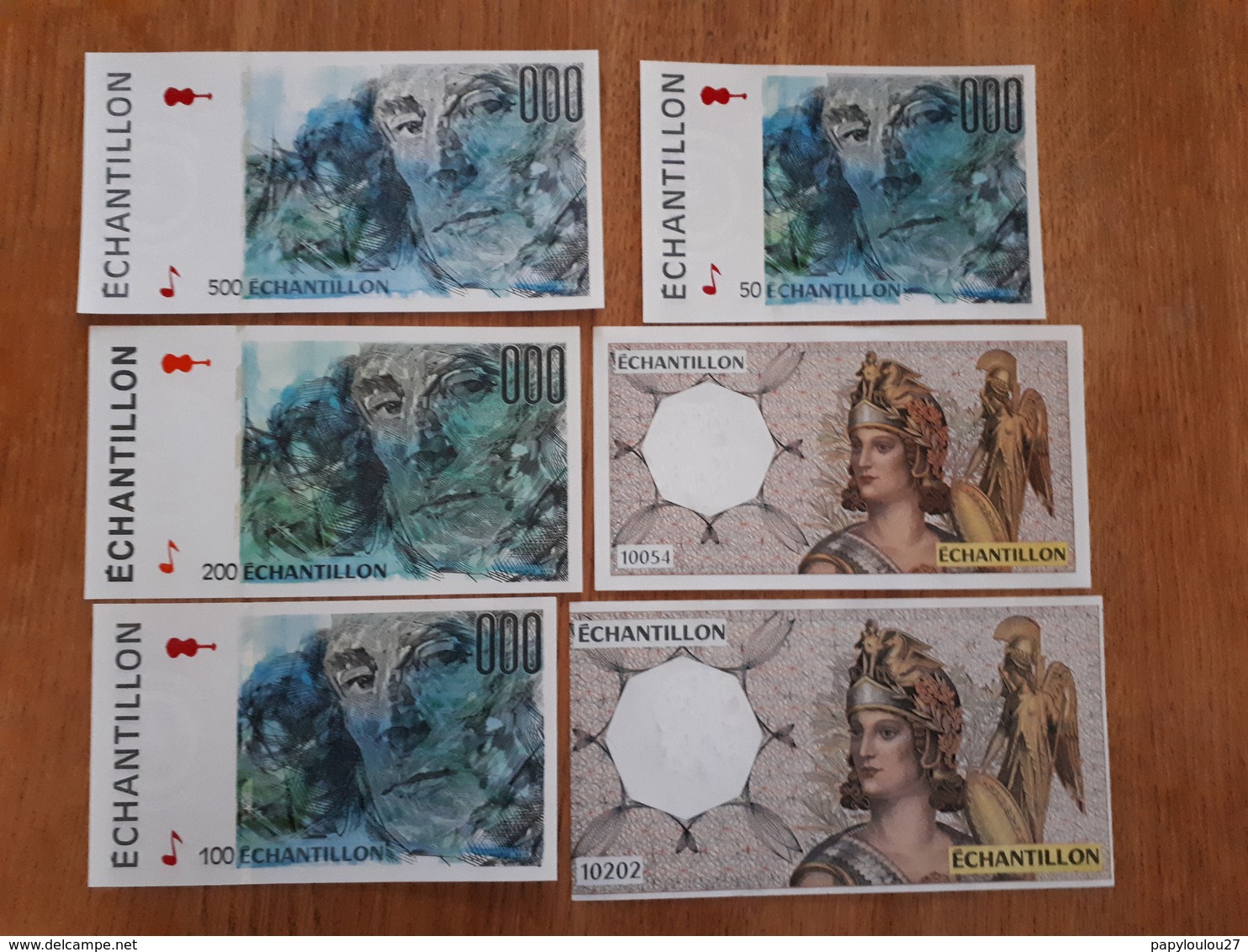 Lot De 6 Billets Fictifs Neufs - Specimen