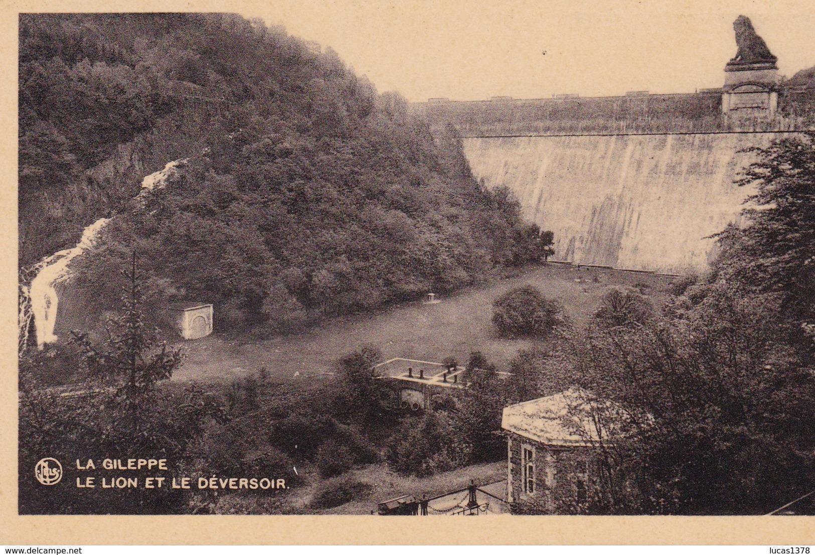 4 CARTES  / LA GILEPPE / LE BARRAGE / VUE GENERALE / FILTRES / LAC / DEVERSOIR - Gileppe (Stuwdam)