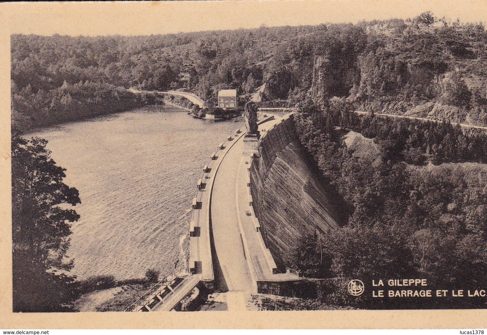 4 CARTES  / LA GILEPPE / LE BARRAGE / VUE GENERALE / FILTRES / LAC / DEVERSOIR - Gileppe (Barrage)