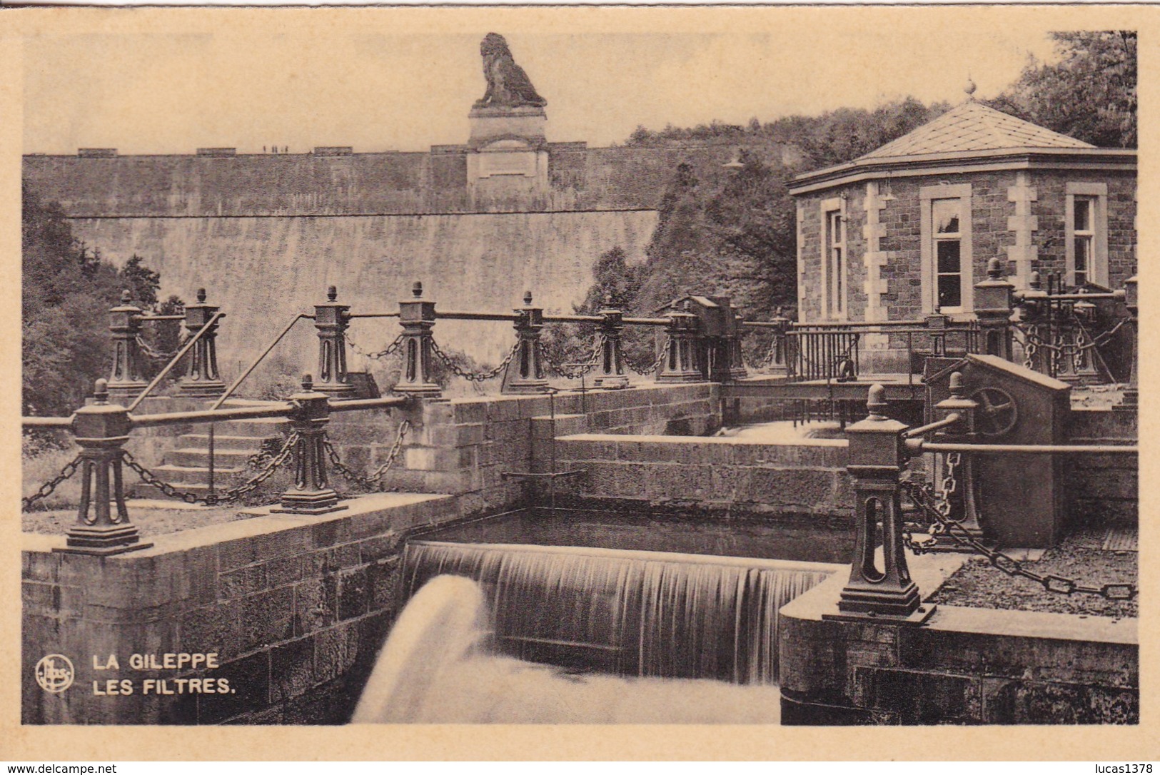 4 CARTES  / LA GILEPPE / LE BARRAGE / VUE GENERALE / FILTRES / LAC / DEVERSOIR - Gileppe (Stuwdam)