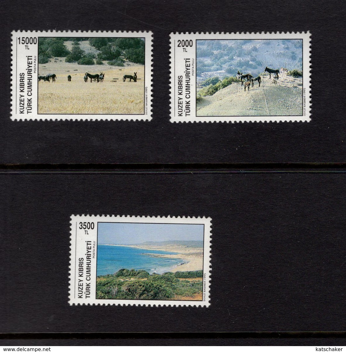 672695092 TURKISH CYPRUS 1995 POSTFRIS MINT NEVER HINGED POSTFRISCH EINWANDFREI SCOTT 382 383 384 EUROPEAN NATURE YEAR - Unused Stamps