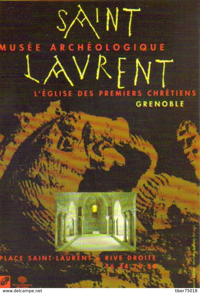 Carte Postale "Cart'Com" - Série Expositions - Musée Archéologique Saint Laurent - Grenoble - Musées