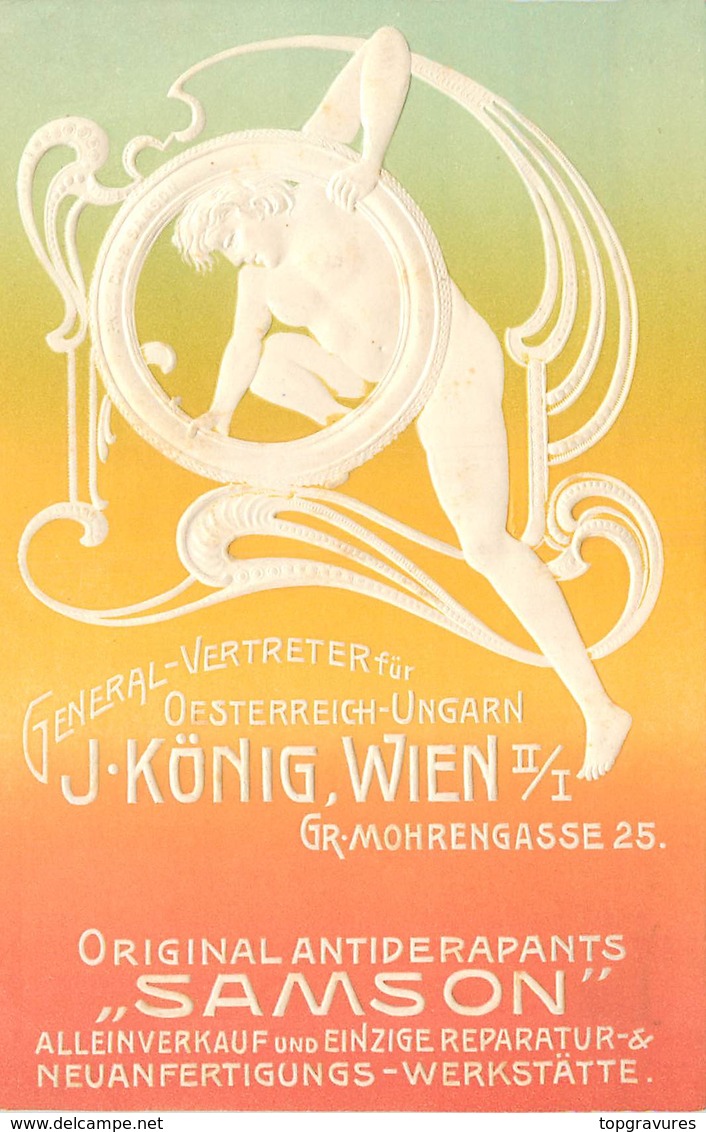 SUPERBE CARTE GAUFFREE J KONIG WIEN - Sin Clasificación