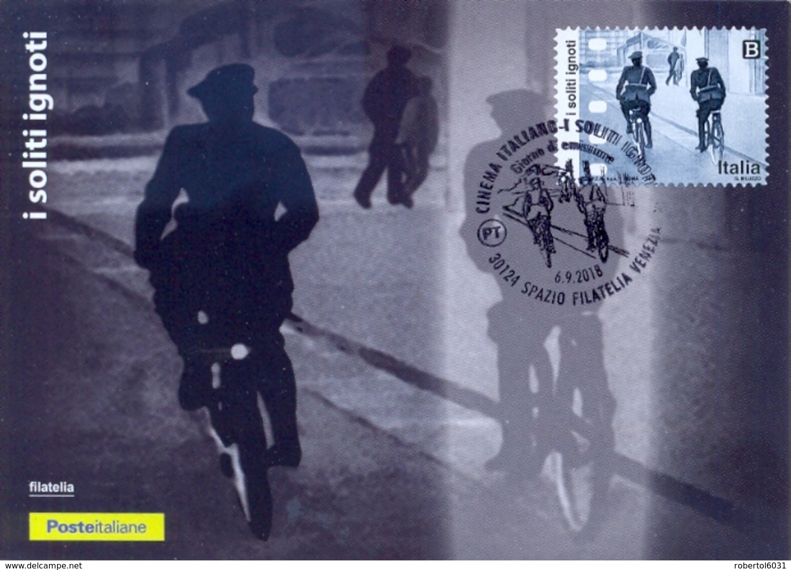 Italia 2018 Maximum Card FDC Cinema Italiano "I Soliti Ignoti" Di Mario Monicelli 1958 - Cinema