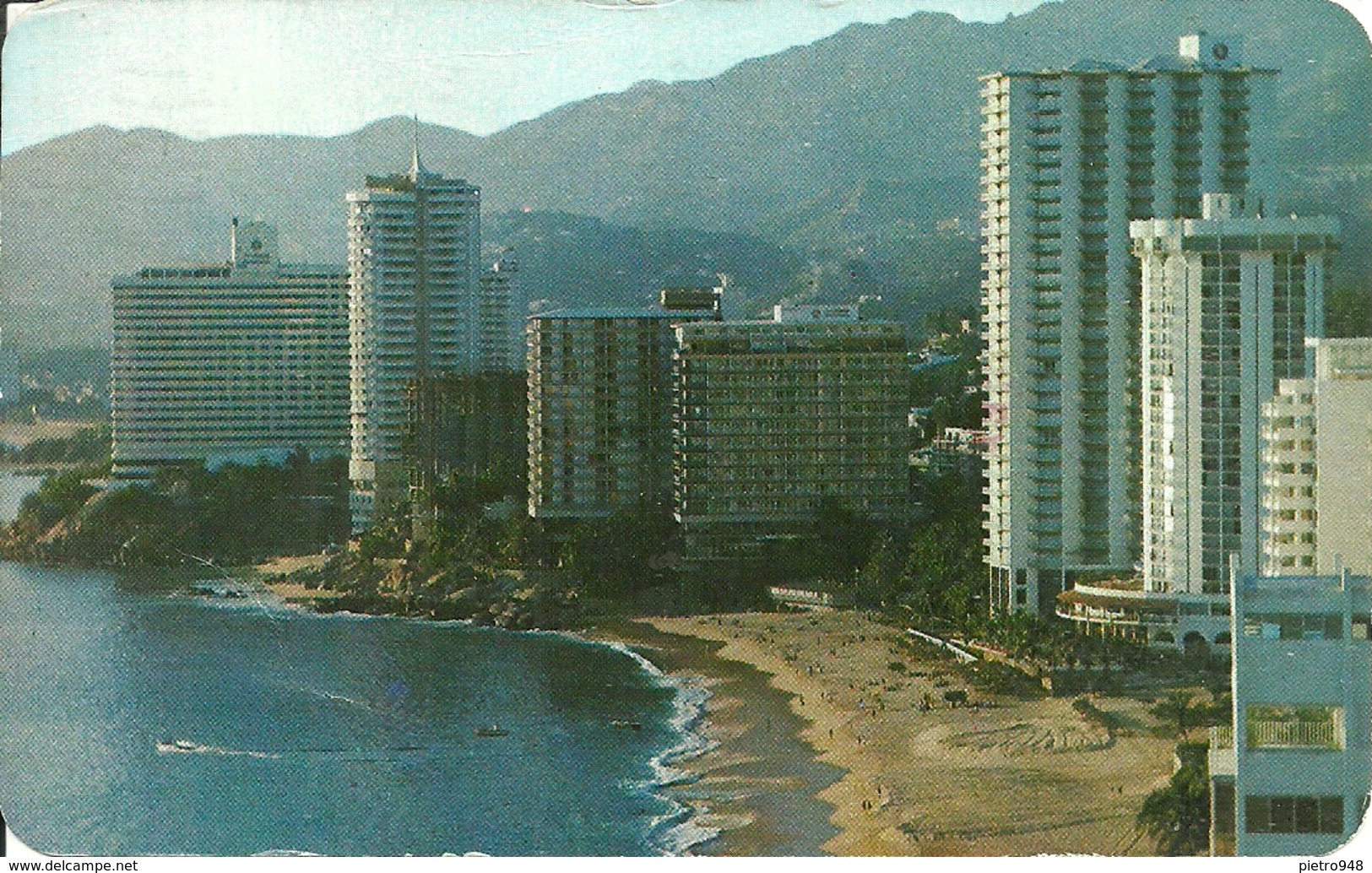 Acapulco, Guerrero (Mexico, Messico) Panoramica Hoteles Y Condominio De Lujo, View Of Some Luxury Hotels & Condominiums - Messico