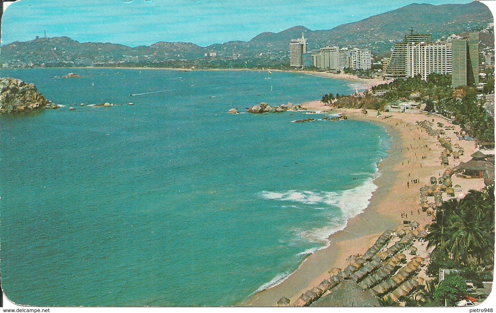 Acapulco, Gro. (Mexico, Messico) Panoramica De Playa Condesa Y La Bahia, View Of Condesa Beach And The Bay - Messico