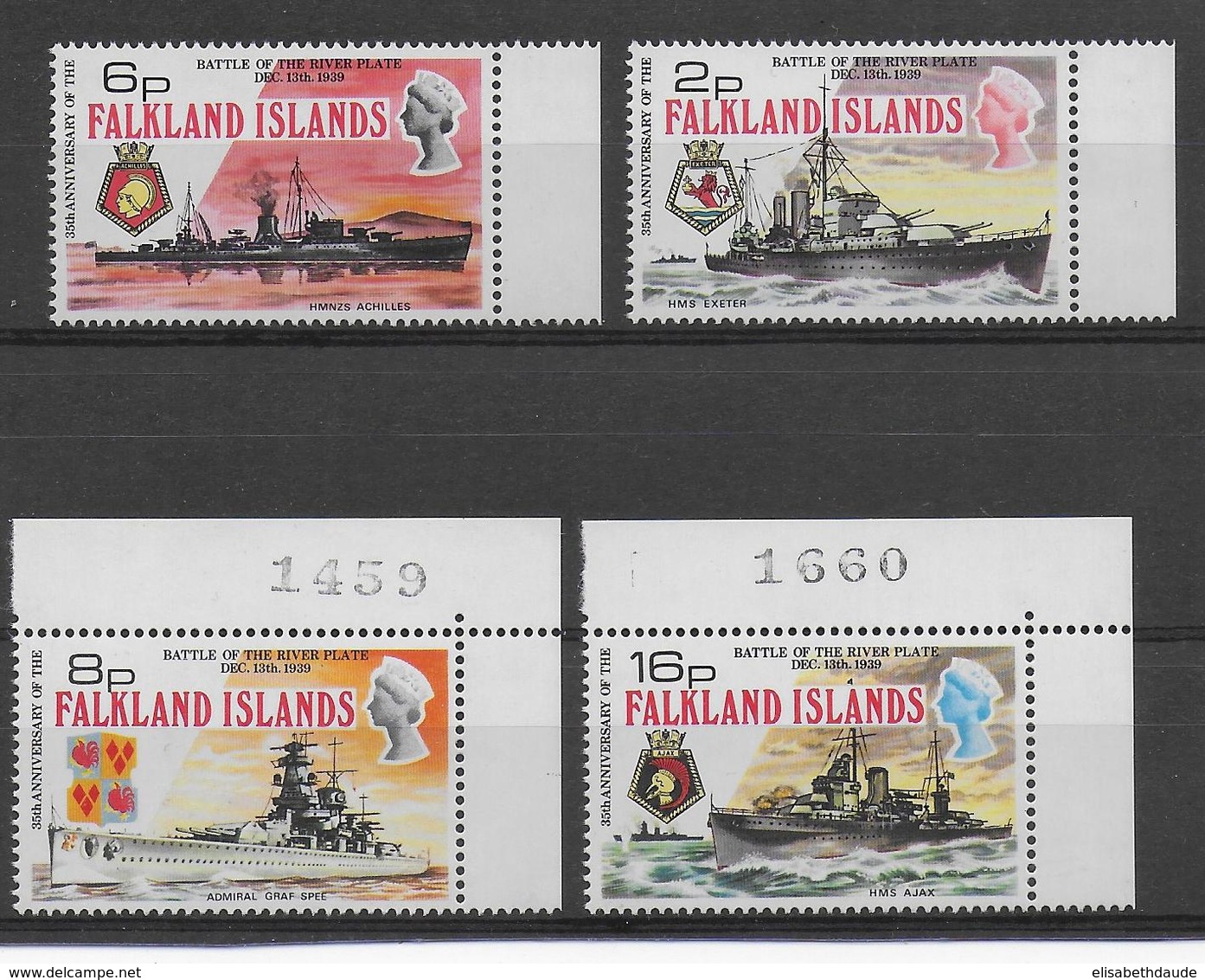 FALKLAND - BATEAUX - YVERT 231/234  ** MNH - COTE = 35 EUR. - Falkland