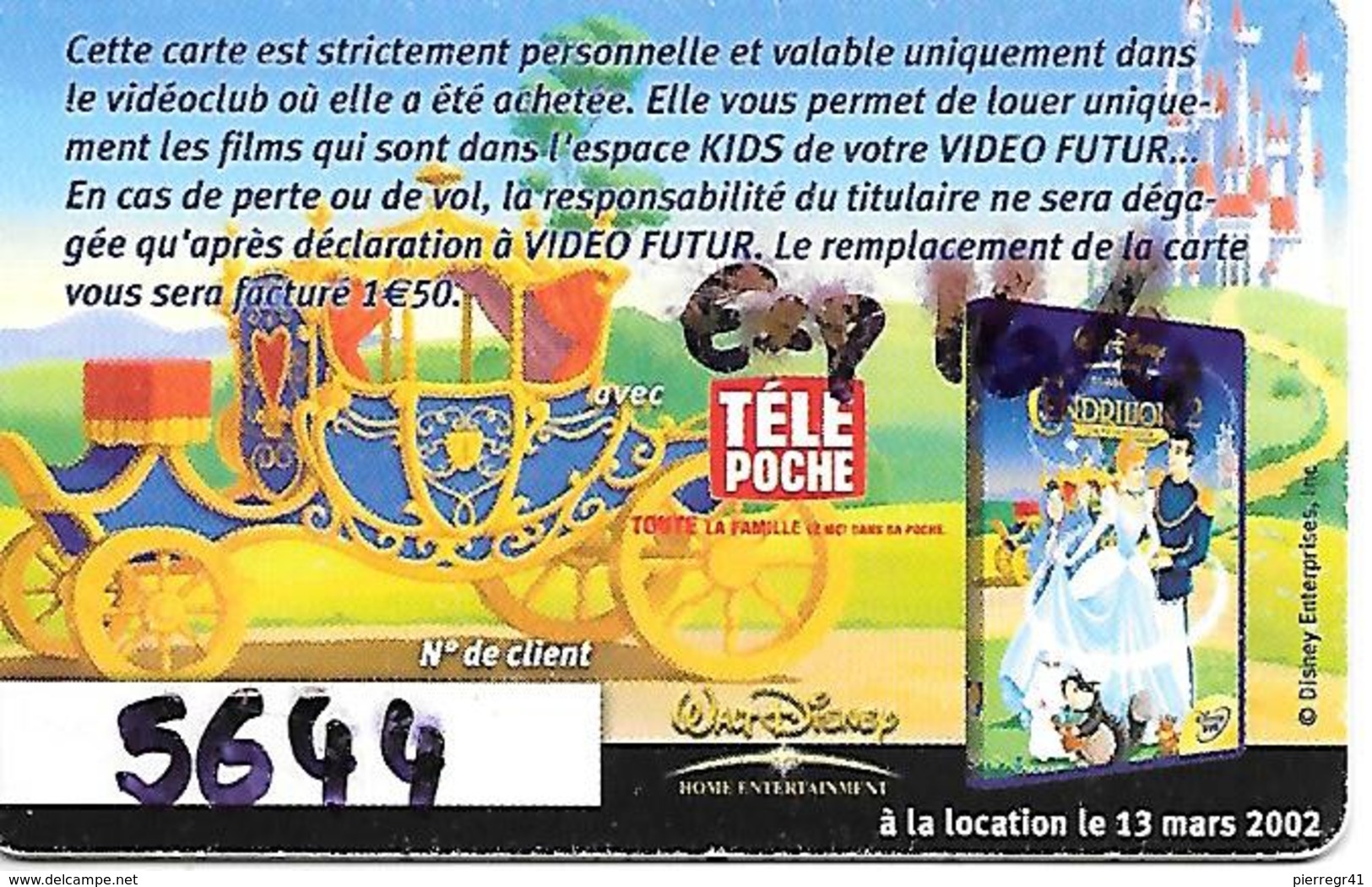 CARTE-VIDEO FUTUR-KIDS-CENDRILLON 2-BE - Abonnement