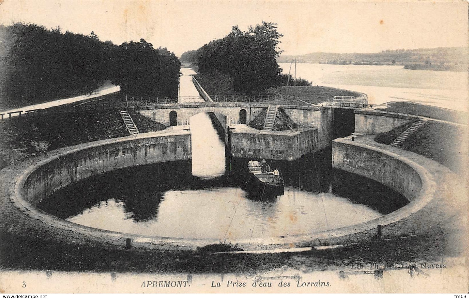 Apremont Cuffy Le Guétin écluse Des Lorrains Péniche Péniches - Autres & Non Classés