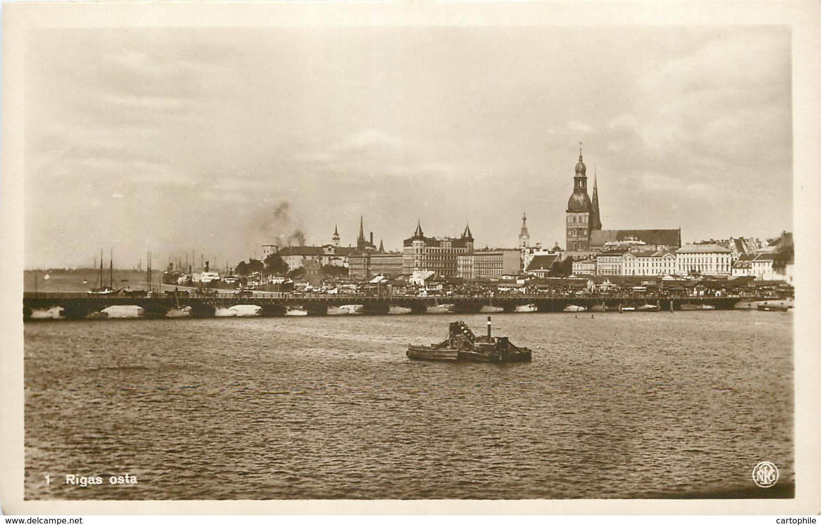 Lettonie / Latvia - Riga - General View - Old Postcard - Lettonia