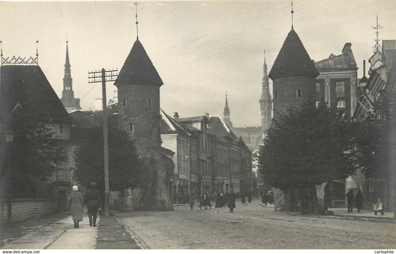 Estonie - Tallinn - Street - Old Postcard 1926 (5) - Estonie