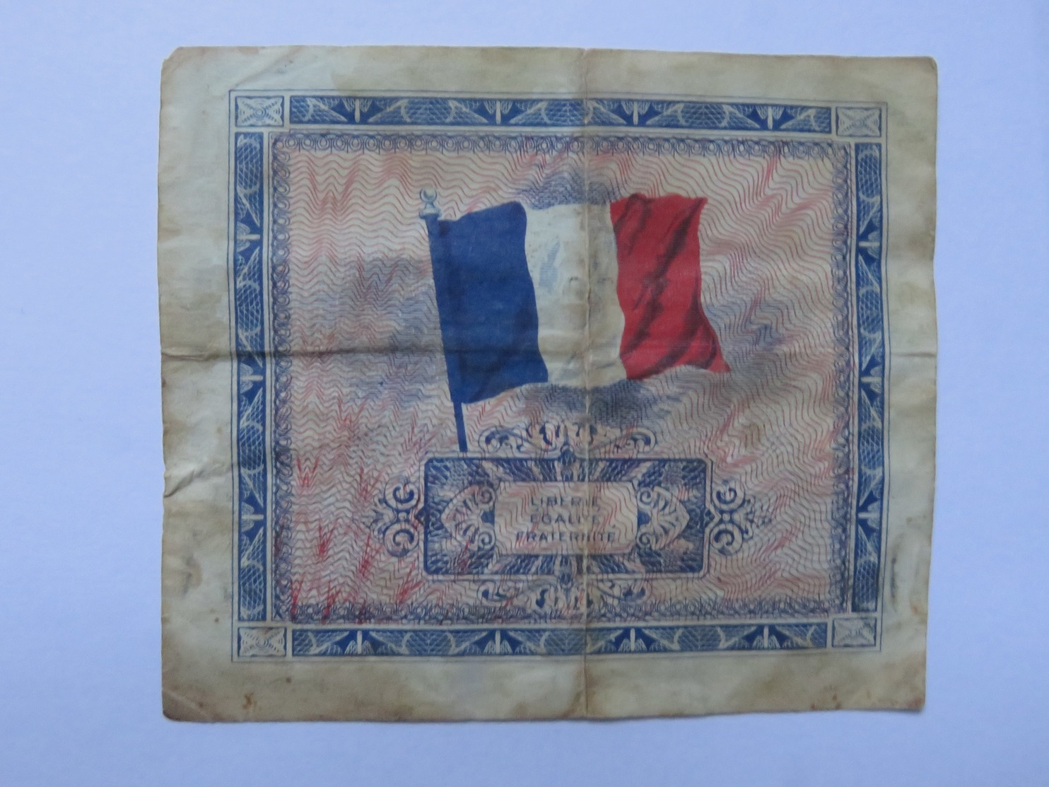 Libération Billet De 5 Francs Drapeau 1944 émis En France - Assignats & Mandats Territoriaux