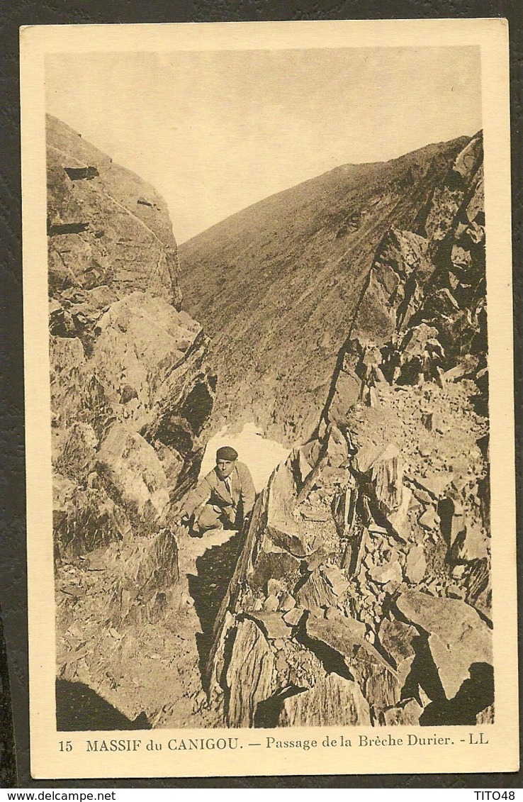 CP-Massif Du Canigou - Passage De La Bréche Durier - Altri & Non Classificati