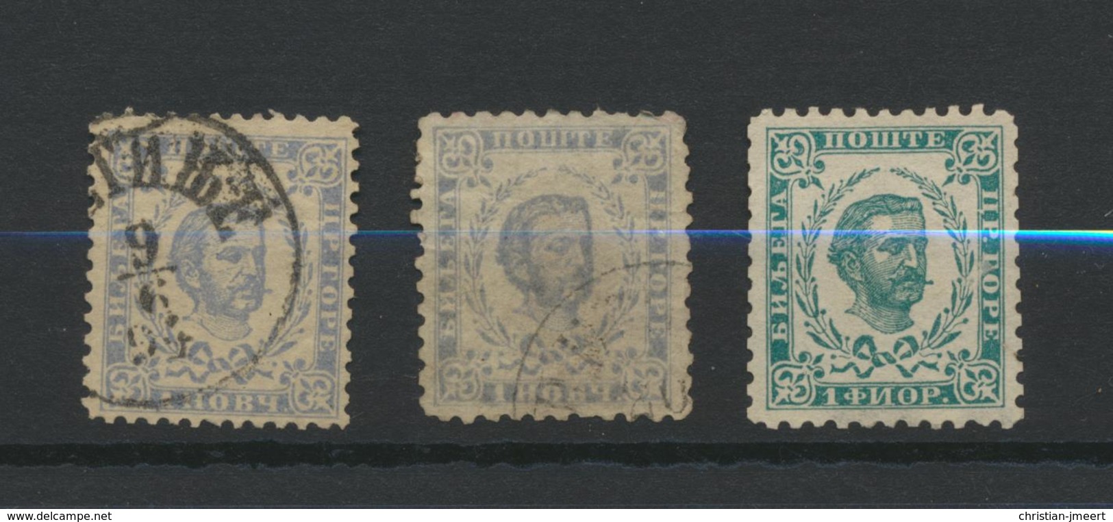 Montenegro - Classics   Lot De 3 Timbres Oblitérés - Montenegro